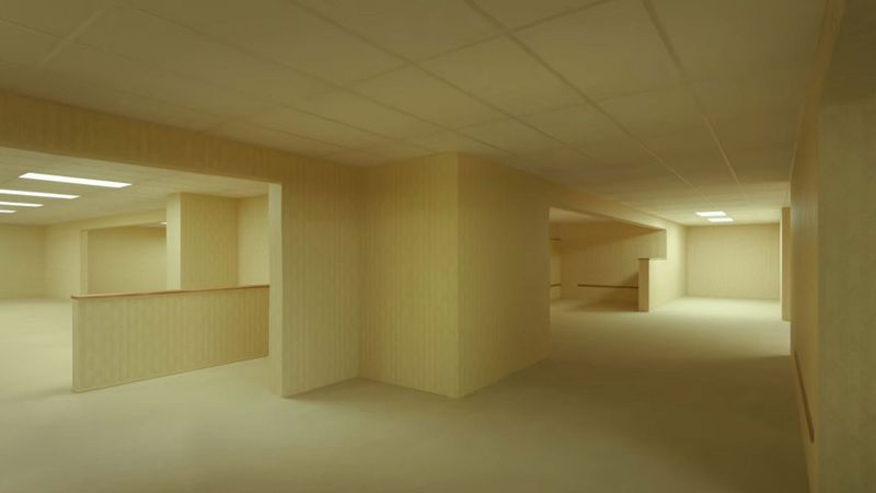 Backrooms Backdrop Image